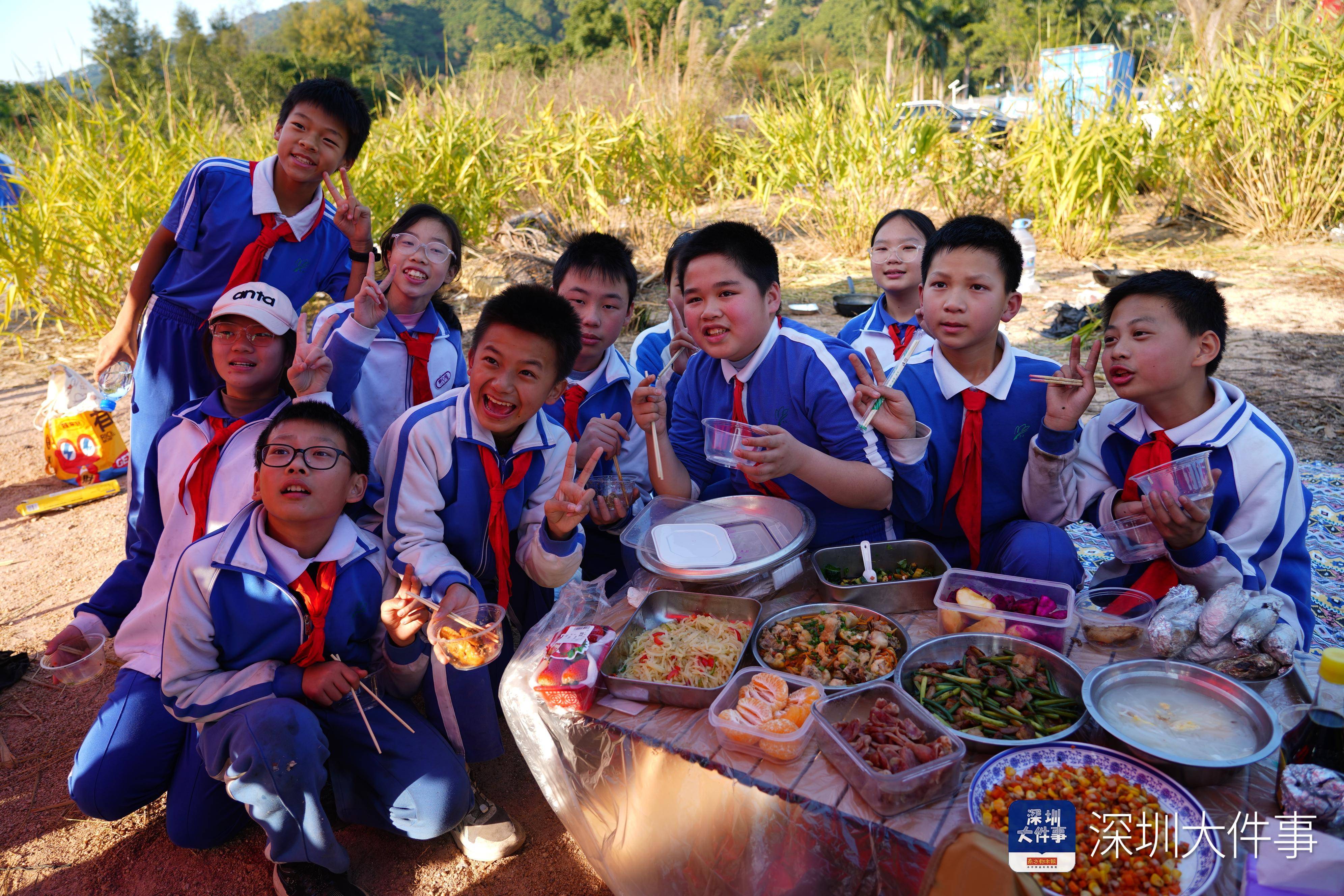 把課堂搬到野外！深圳小學生野炊“畢業考”真香