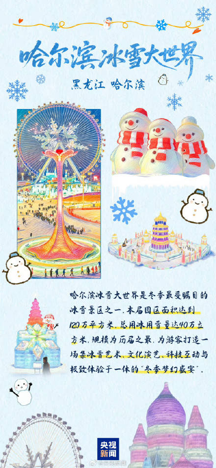 收藏轉發！中國冰雪旅遊打卡地來啦