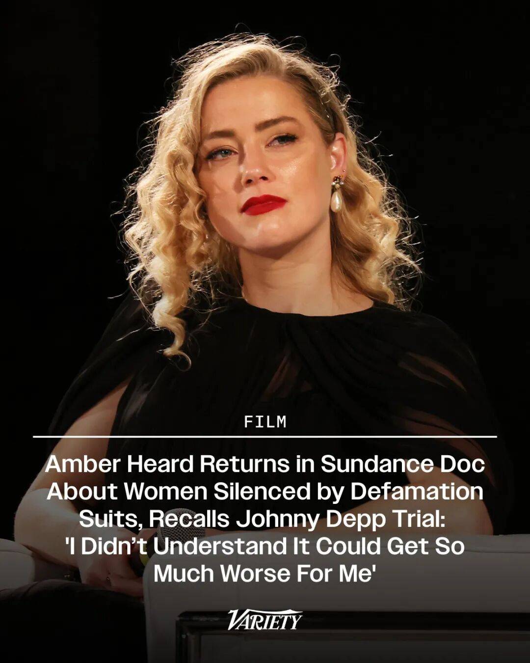 Amber Heard 亮相聖丹斯電影節，透露自己永遠是受害者，被美國法律汙衊！