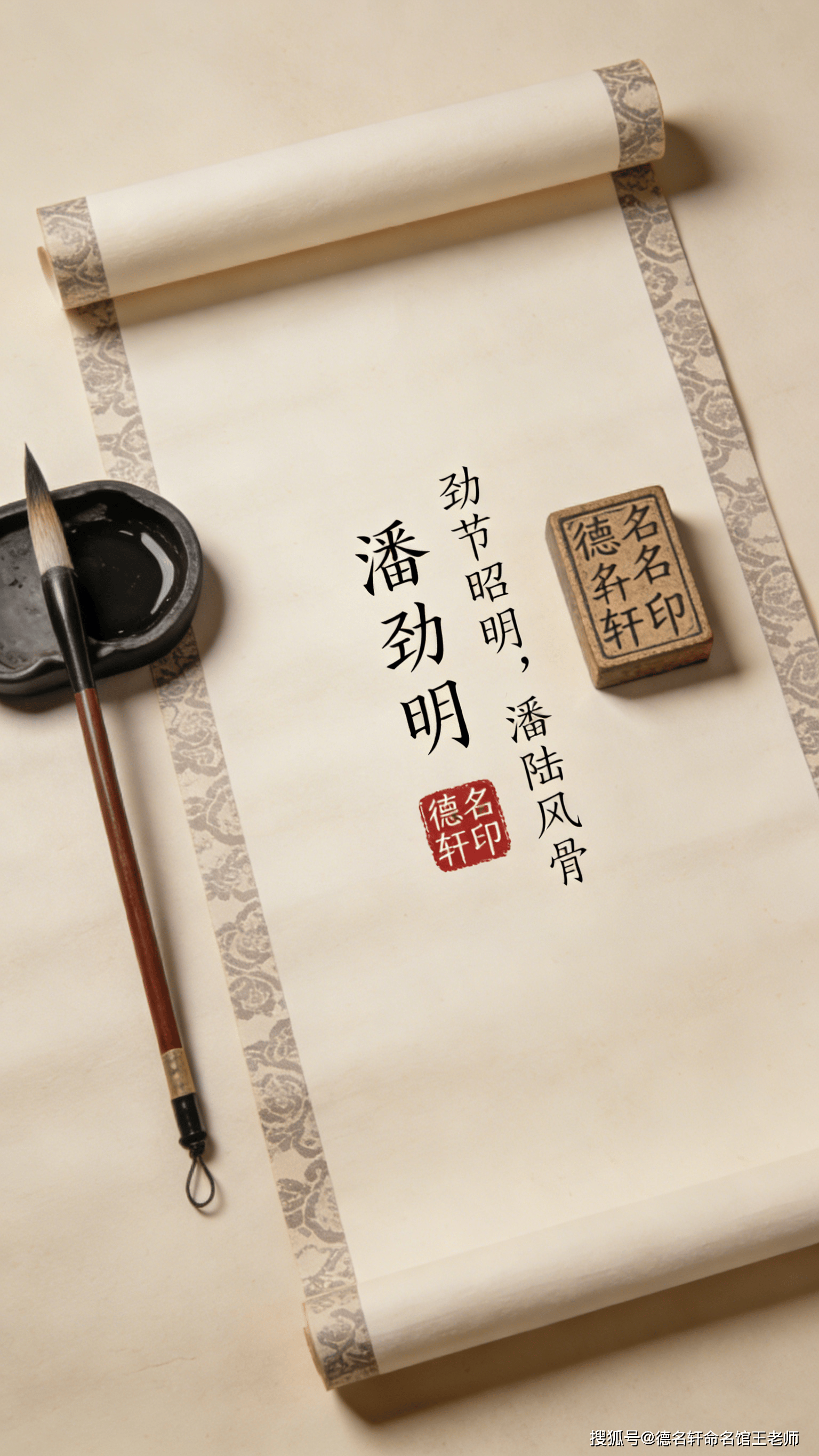 原創寶寶起名案例 2026年寶寶起名案例 潘勁明：勁節昭明，潘陸風骨