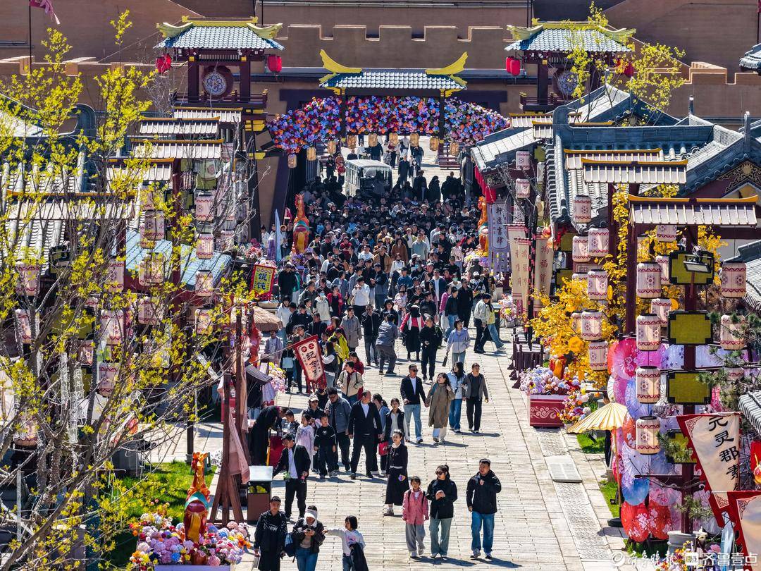 山東樂陵：清明假期首日 影視拍攝地遊人如織