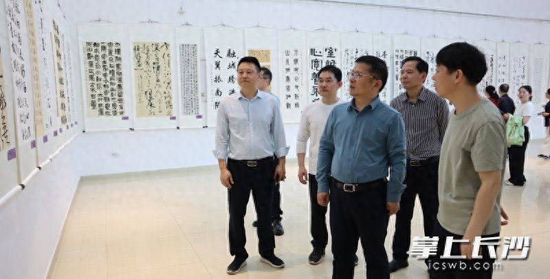 原創天心區舉辦書法作品展獻禮建區三十週年