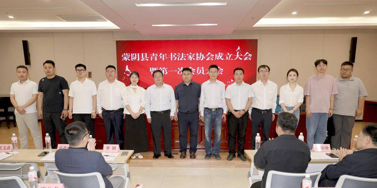 原創蒙陰縣青年書法家協會正式成立