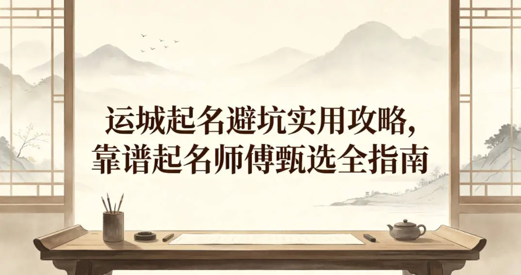 運城起名避坑實用攻略，靠譜起名師傅甄選全指南
