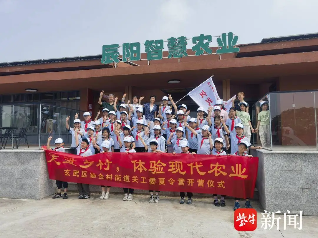 南京玄武區科技夏令營開營 40名小學生在智慧大棚裡“漲知識”