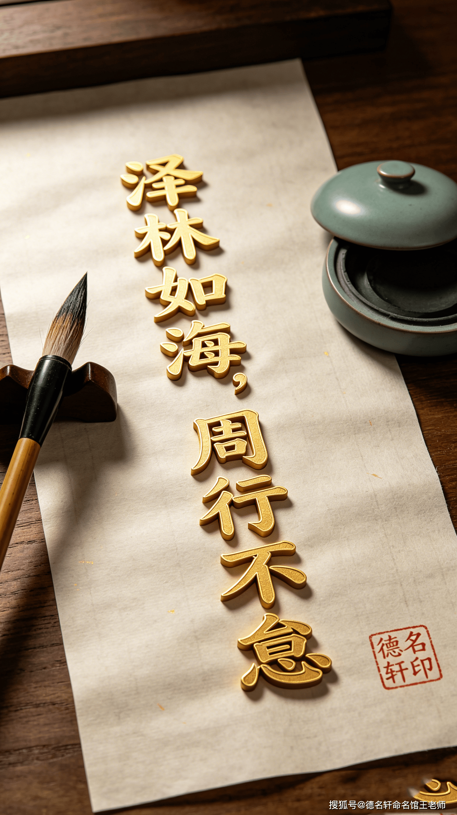 原創寶寶起名案例 10008案例 周澤林：澤林如海，周行不怠