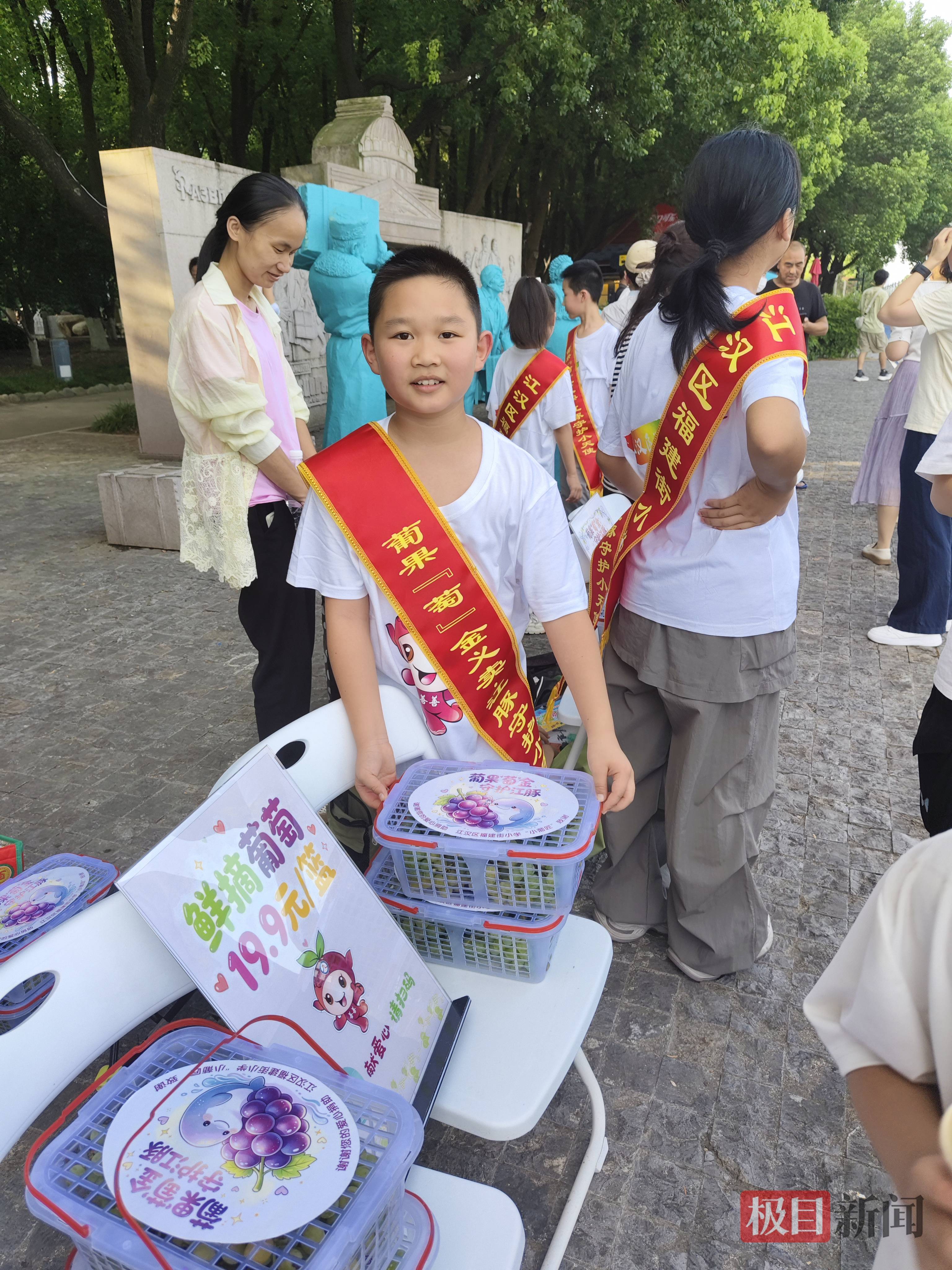1555.5元愛心款已到賬！武漢小學生用一筐筐葡萄，為江豚“加餐”